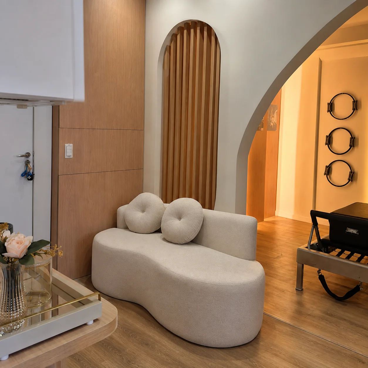 Recepção elegante do Studio Tania Bazet Pilates
